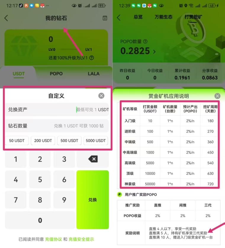 POPO跨年零撸直播首码:注册送100U三代收益秒提(5) POPO跨年零撸直播首码:注册送100U三代收益秒提(5)