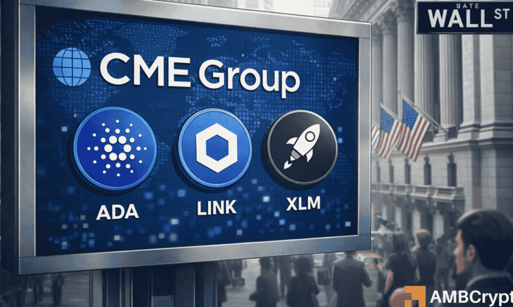 芝加哥商品交易所 (CME) 扩展其受监管的加密货币期货产品线，新增 Cardano、Chainlink 和 Stellar 合约
