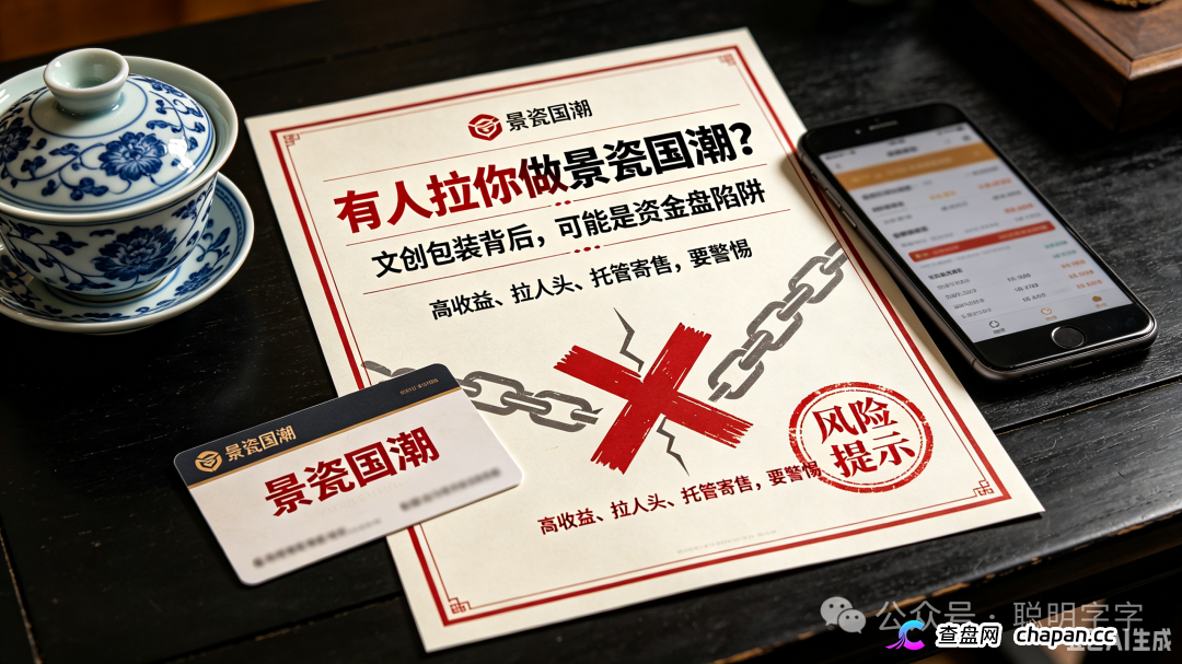 紧急预警｜“景瓷国潮”：正主声明从未授权，月收益30%靠新钱填旧账，国潮外衣下是典型资金盘(1)